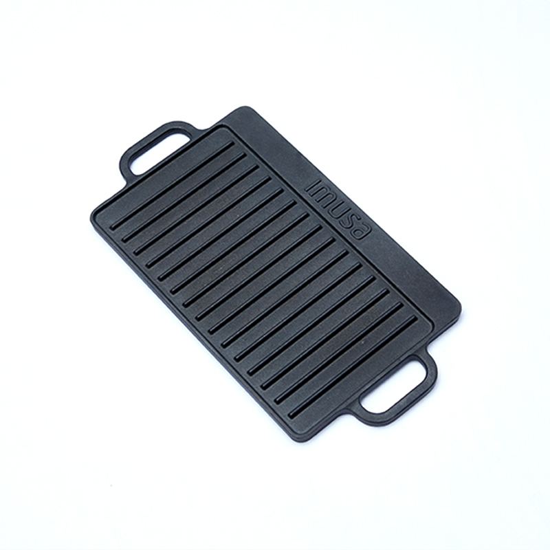 High-Quality Pre-seasoned Cast Iron BBQ Griddle Plate