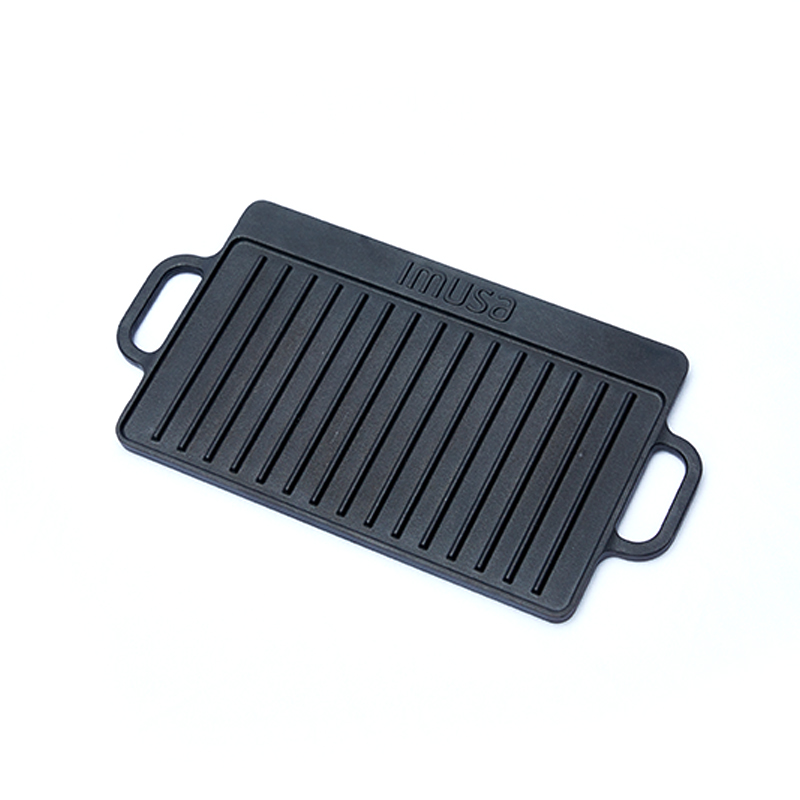 High-Quality Pre-seasoned Cast Iron BBQ Griddle Plate