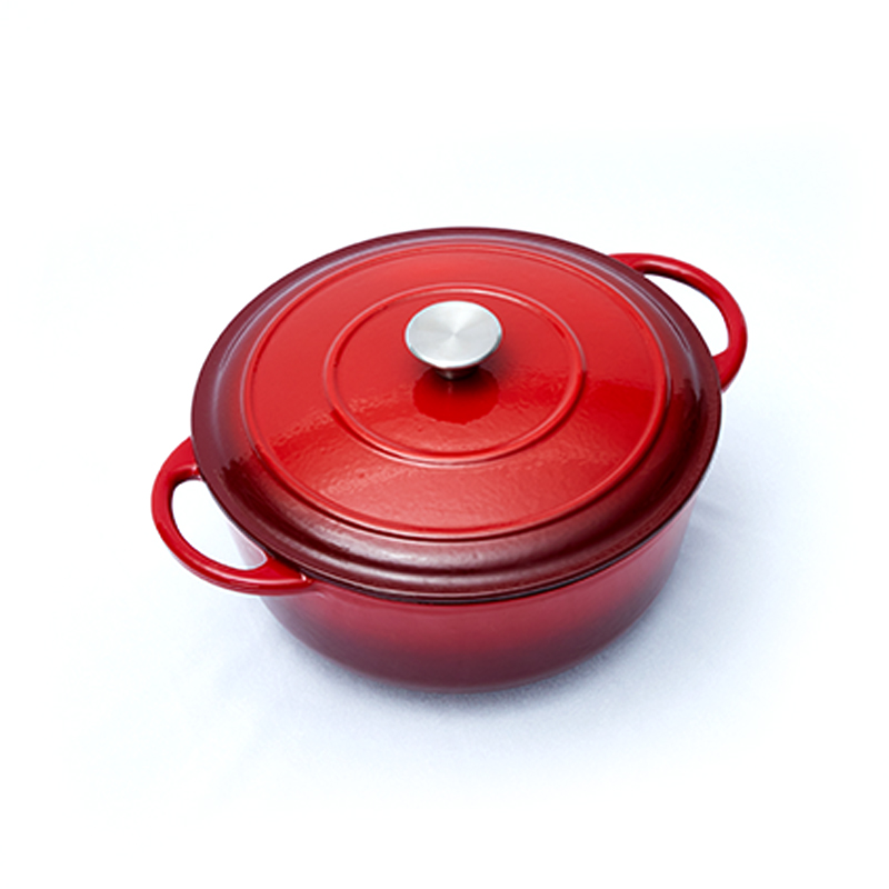 Enamel cast iron casserole