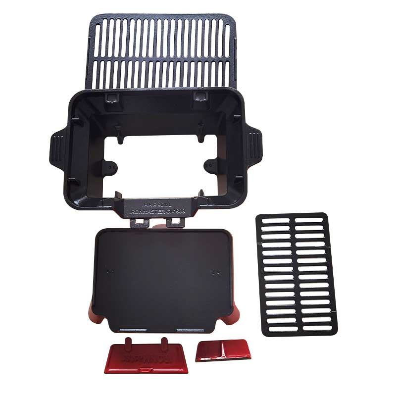 Portable Cast Iron Camping Stove Mini Family BBQ Grill Outdoor