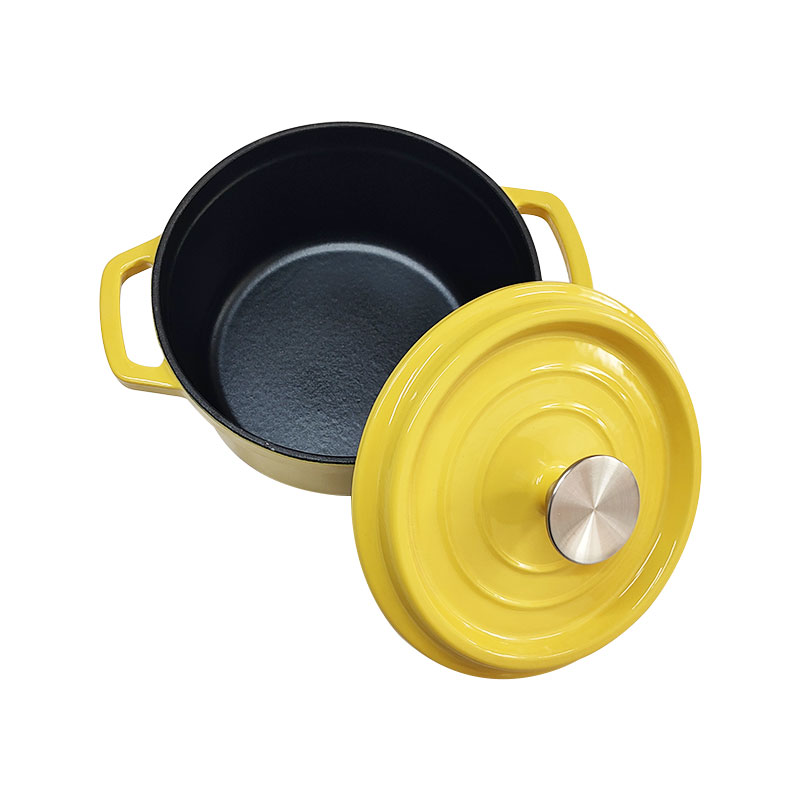 20-26CM Premium Cast Iron Casserole with Colorful Enamel Coating