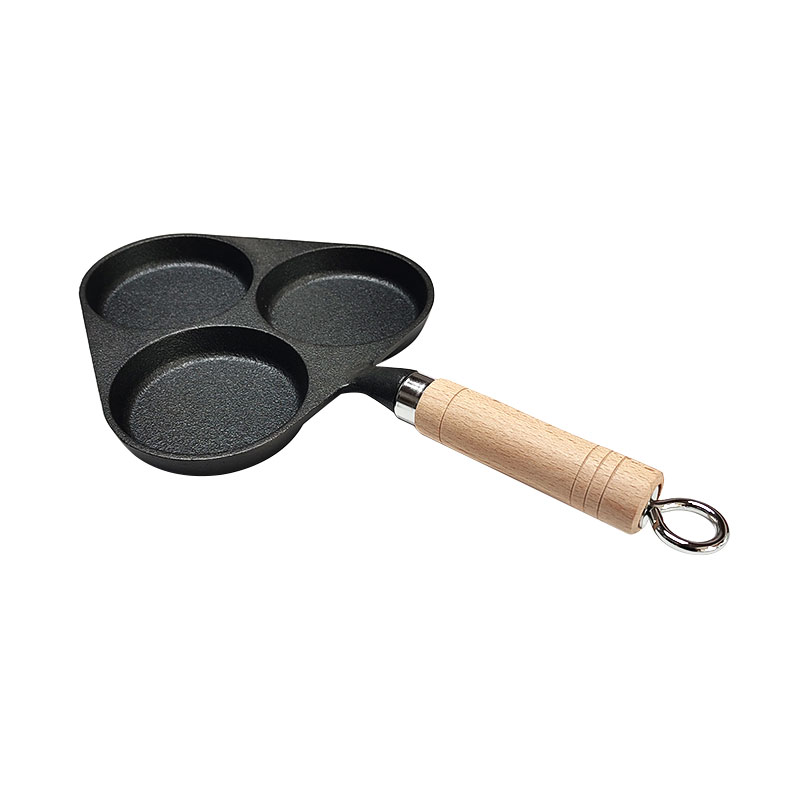 Pre-Seasoned 3-Hole Cast Iron Cake Mold Pan/Egg Frying Pot?