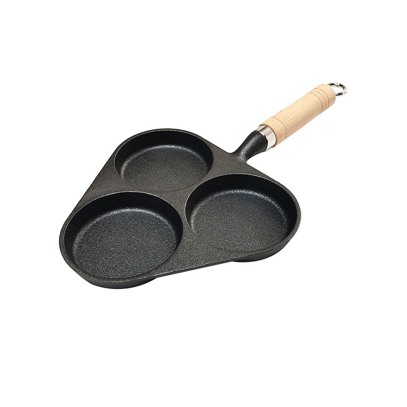 Pre-Seasoned 3-Hole Cast Iron Cake Mold Pan/Egg Frying Pot?