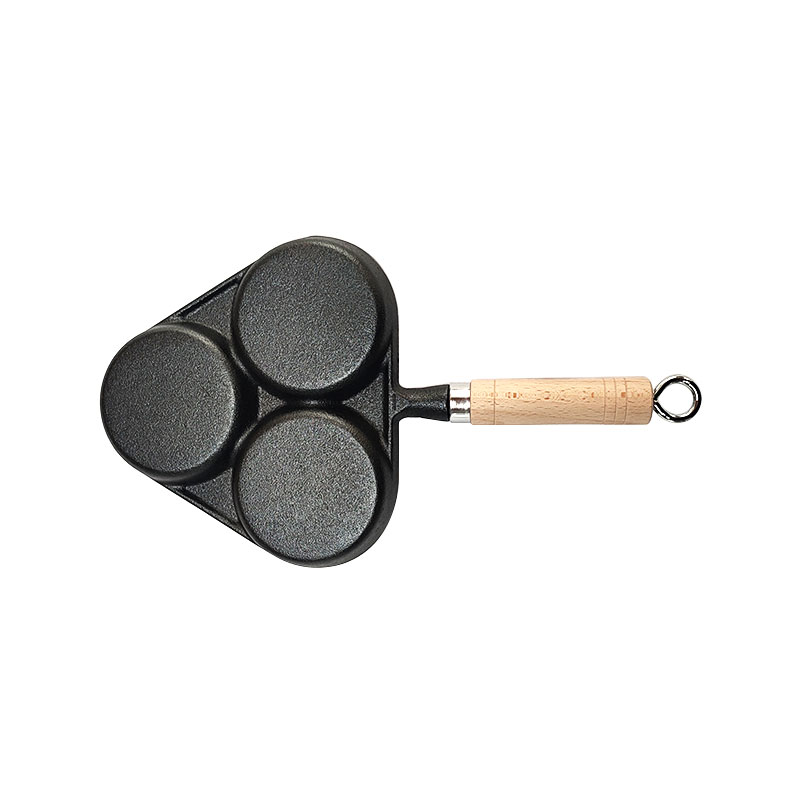 Pre-Seasoned 3-Hole Cast Iron Cake Mold Pan/Egg Frying Pot?