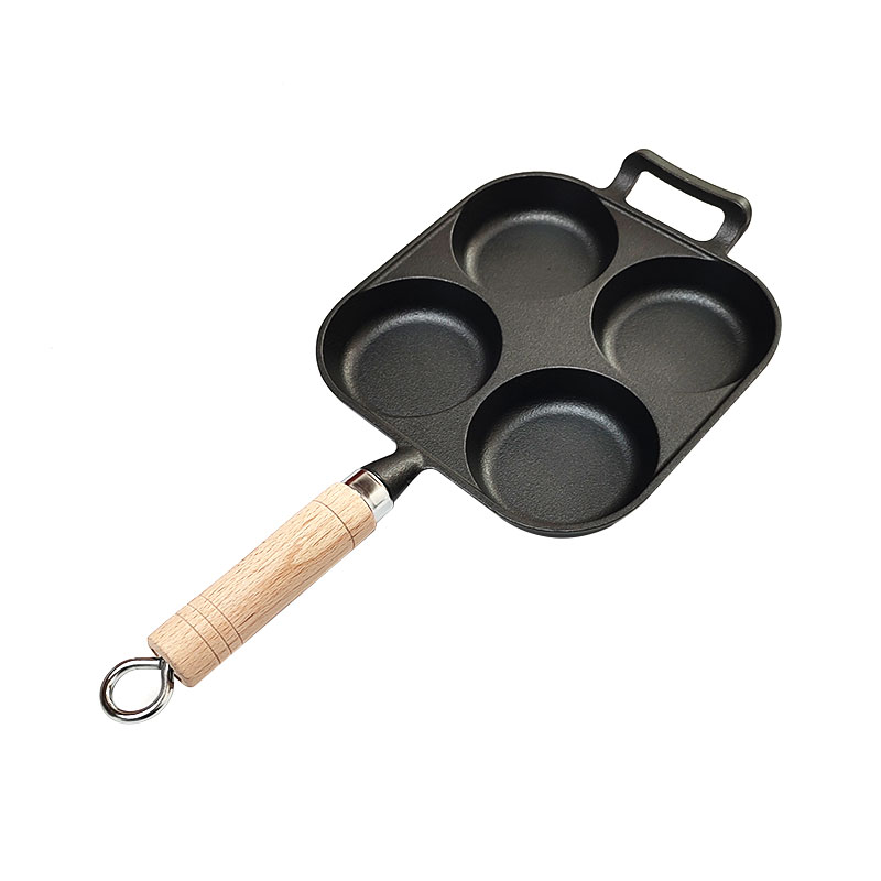 Pre-Seasoned High Quality Cast Iron Cake & Egg Frying Pan