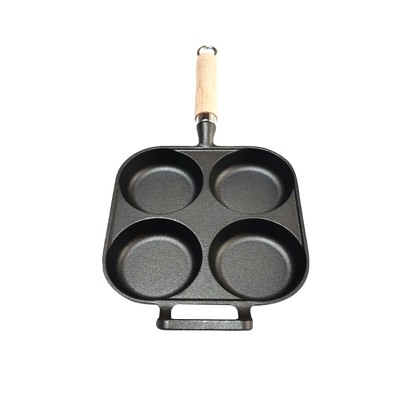 Pre-Seasoned High Quality Cast Iron Cake & Egg Frying Pan