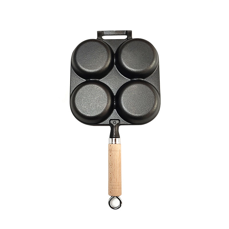 Pre-Seasoned High Quality Cast Iron Cake & Egg Frying Pan