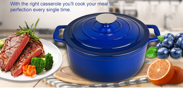 Exquisite enamel cast iron pot