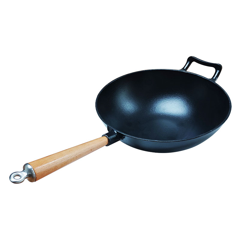 cast iron pan wok