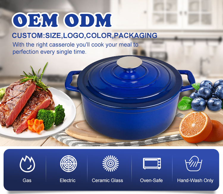 Will the oven damage the cast iron pot ?