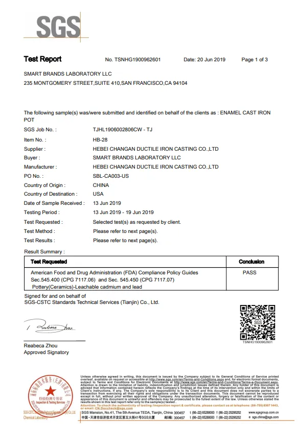 cast iron cookware supplier