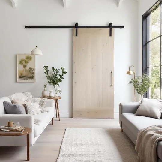 Luxury Decorative Nature Wood Modern Design Individual Solution Interior Sliding Barn Doors