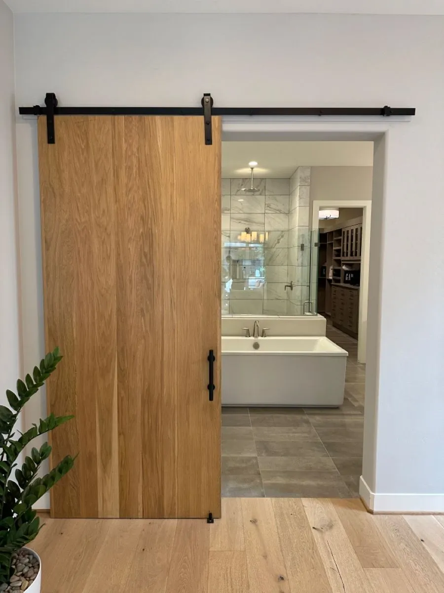 Luxury Decorative Nature Wood Modern Design Individual Solution Interior Sliding Barn Doors