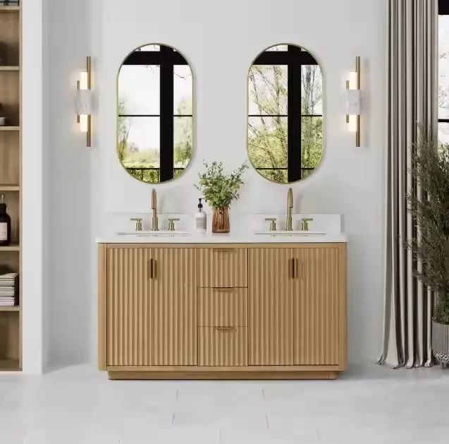 Standing Vanity Cabinet Shaker Shape Door