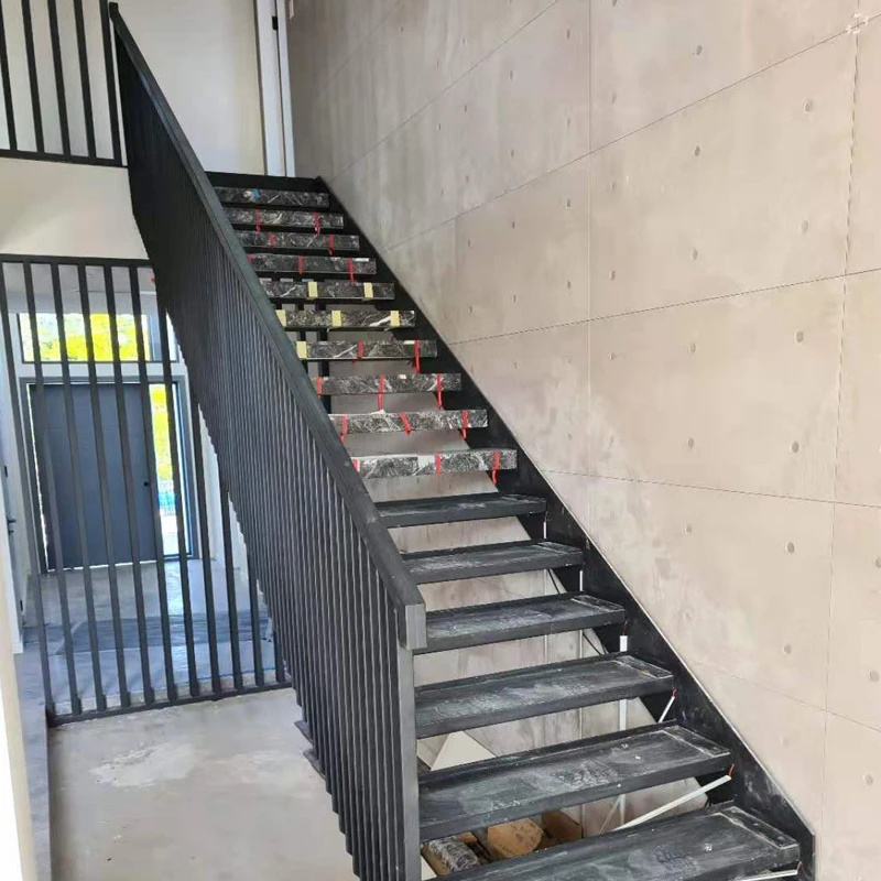 Carbon Steel  Straight Staircase Exterior Used