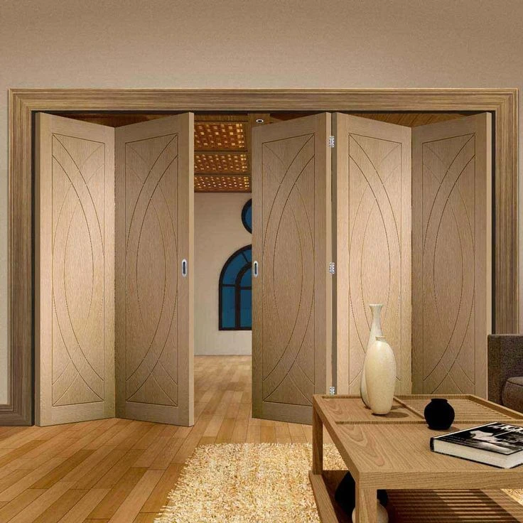 Double Folding Door Interior Living Room