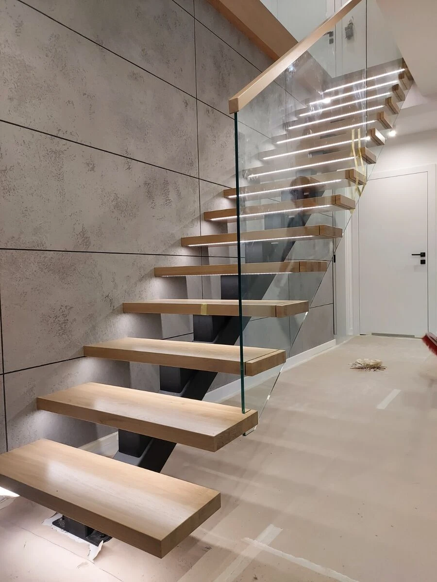 Mono String Stairs Step Stair Stringer Central Stringer Staircase