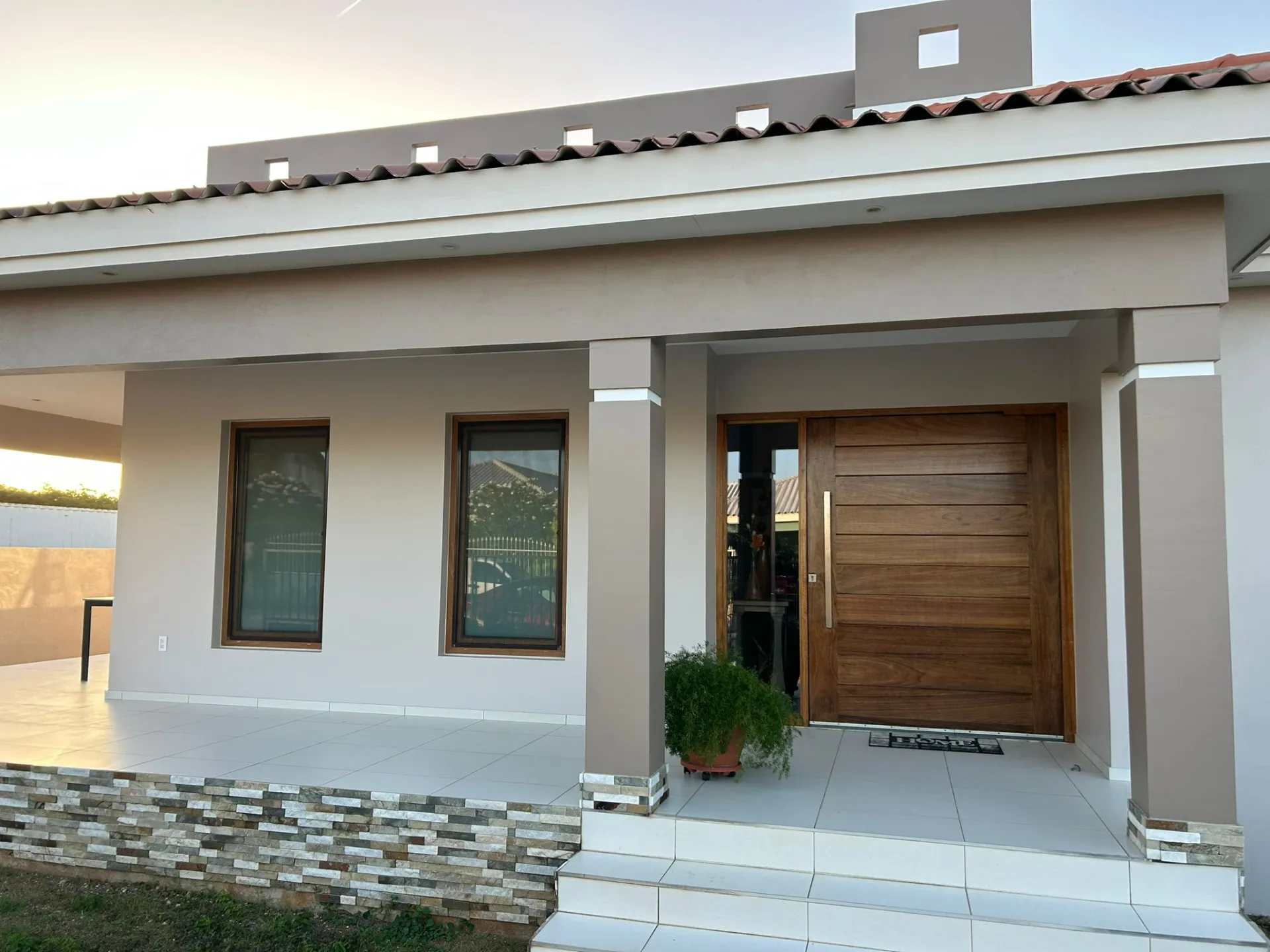 Standoff Glass Railing Project in Curacao