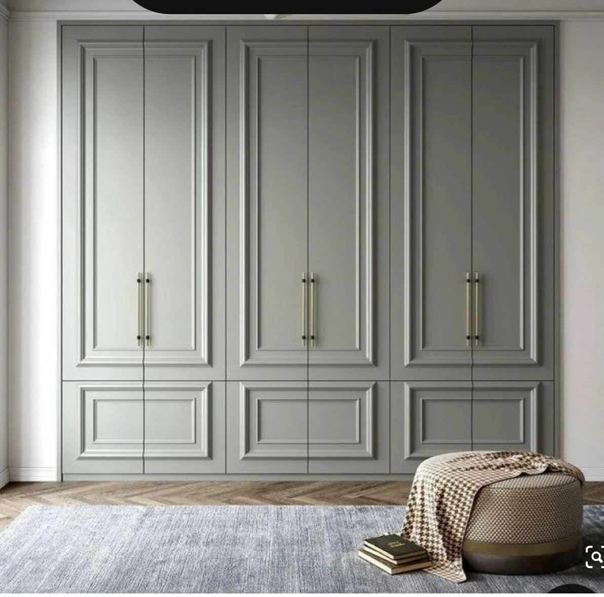 Customized Make Bedroom Furniture New Design Wooden Door Swing Wardrobe Cabinet