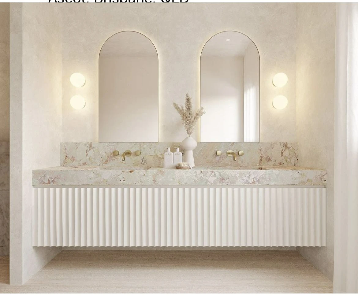 Luxury Floating 150cm Double Basins Set Modern Cabinet Hotel Bathroom Vanity Led Lighted Wall Mirror