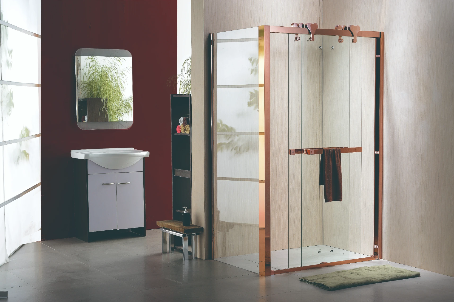 Modern Aluminum Alloy Sliding Shower Door