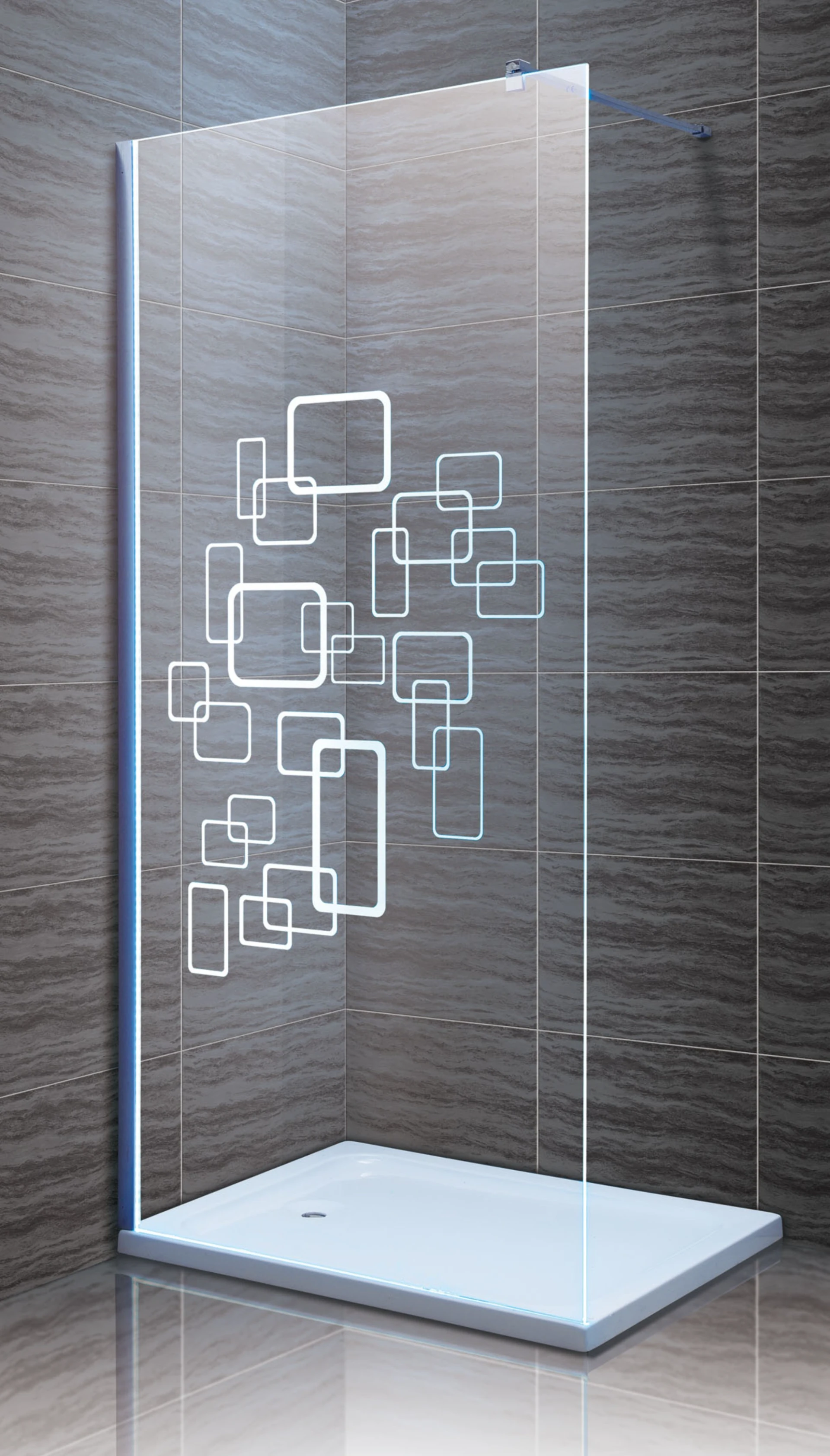 Modern Minimalist Frameless Shower Room Door Sense Of Science And Technology