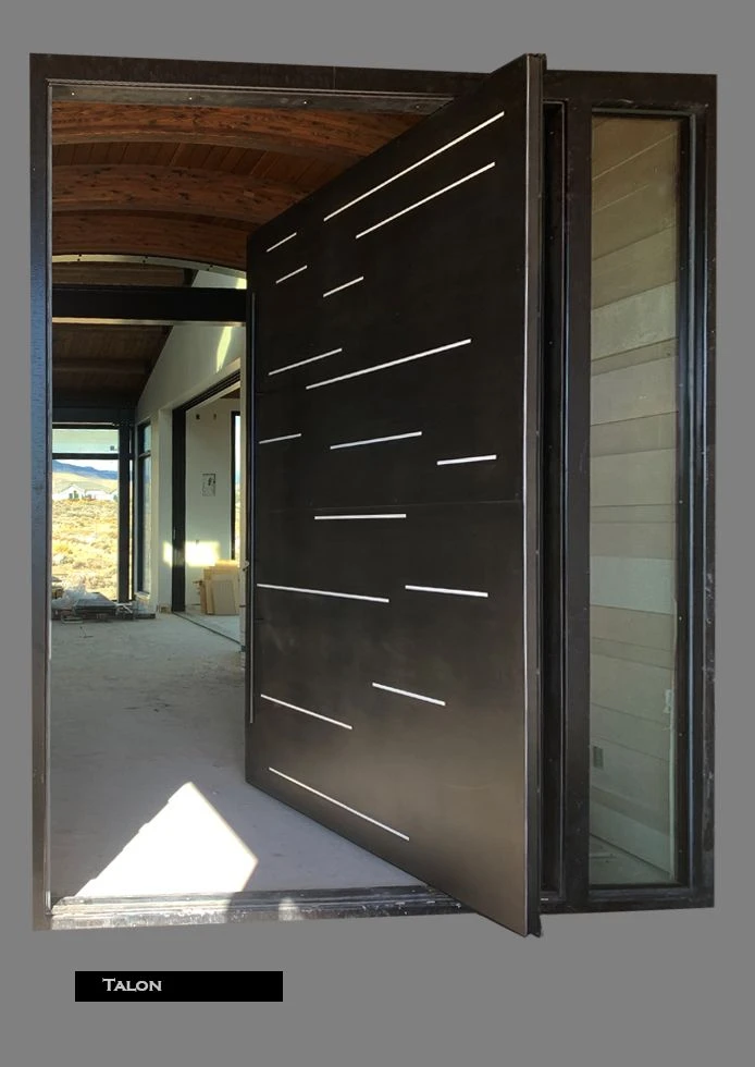 Industrial Chic: Forged Steel Pivot Doors for Modern Homes