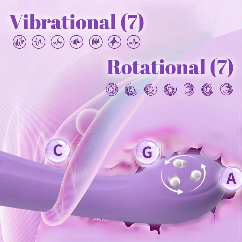 12000RPM Ultra Quiet 3-Mode 7-Frequency Vibrator