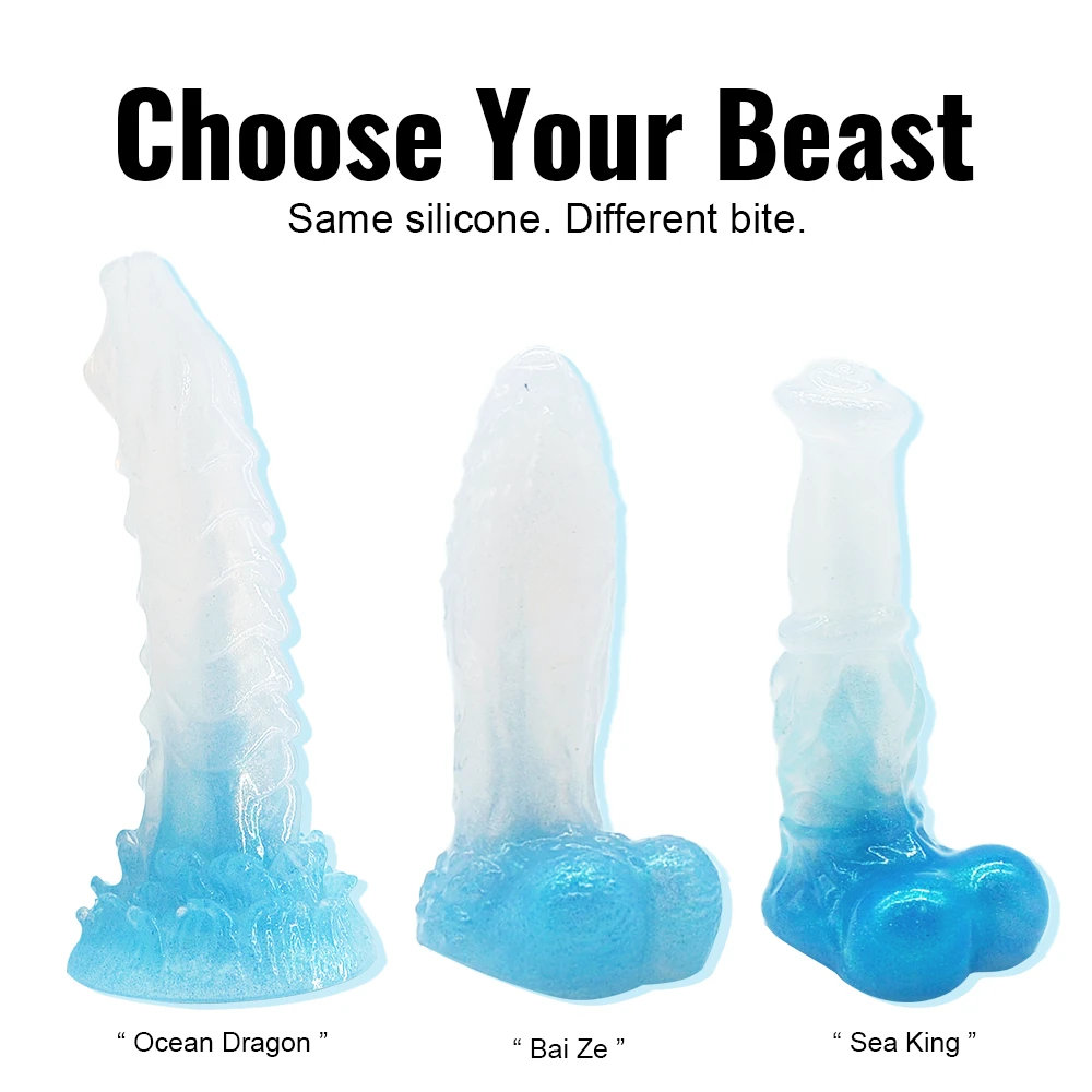 Mythic Beasts Silicone Dildo – Ocean Dragon | Bai Ze | Sea King