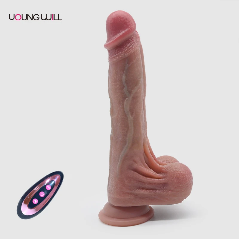 9.25 Inch Lifelike Silicone Vibrating Dildo