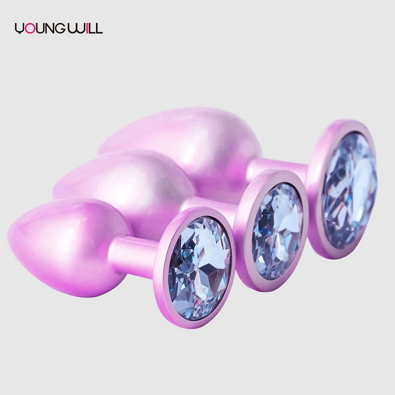Diamond Frosted Metal Butt Plug