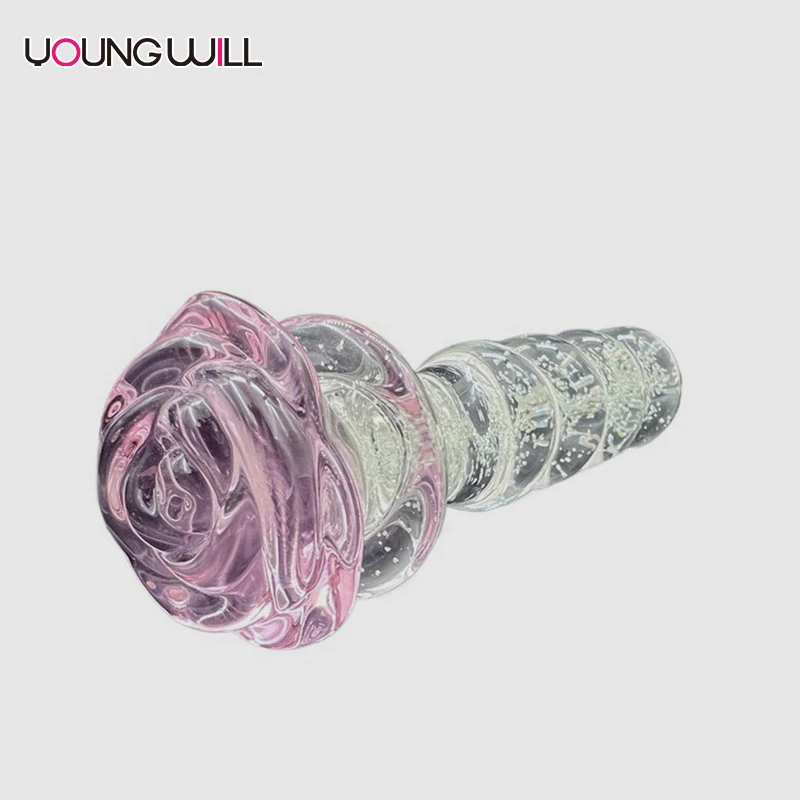 Luminous Bead Glass Dildo