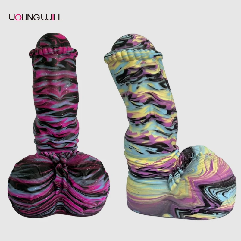 Girthy Muti-Color Dragon Dildo