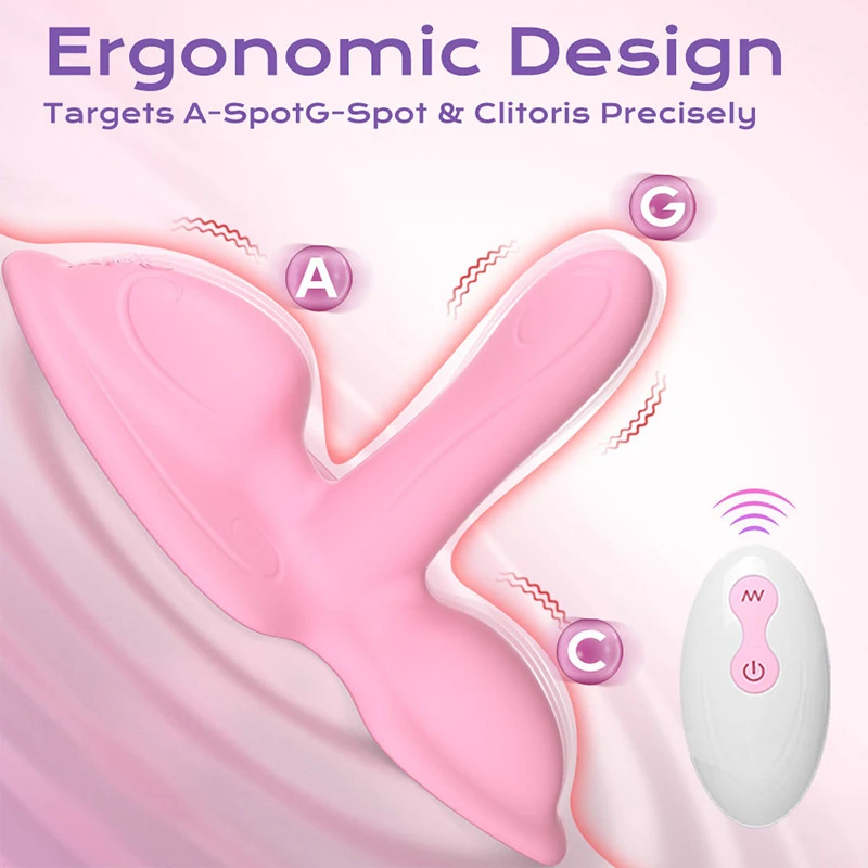Hands-Free Pad with G-Spot Vibrating Dildo