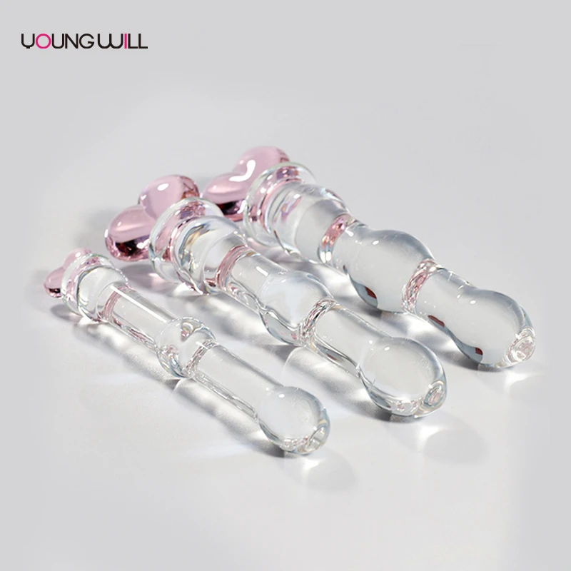 Heart-Shaped Glass Dildo