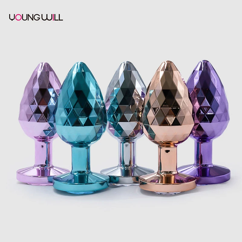 Luxury Geometric Diamond Metal Anal Plug