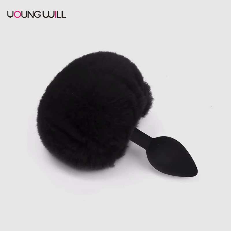 Multi-Color Hairball Silicone Anal Plug