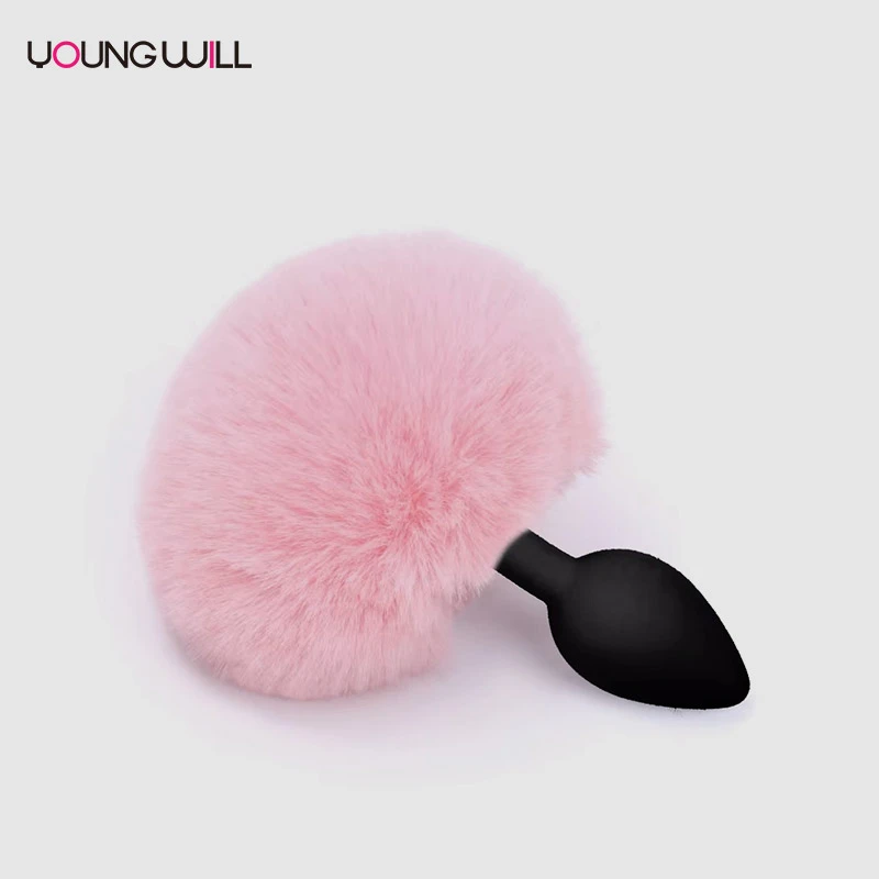 Multi-Color Hairball Silicone Anal Plug