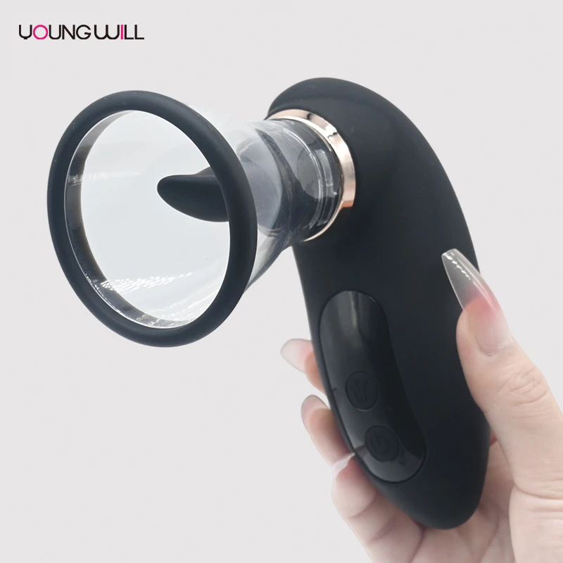 Pussy Pump With Clitoral Tongue Licking Vibrator