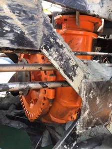 Underwater dredging pump