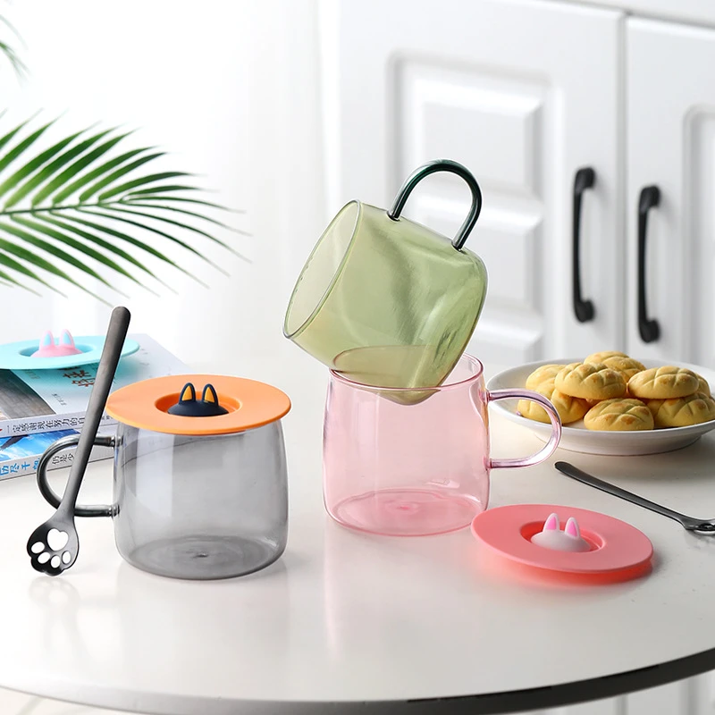 Premium 480ml High-Borosilicate Glass Mugs