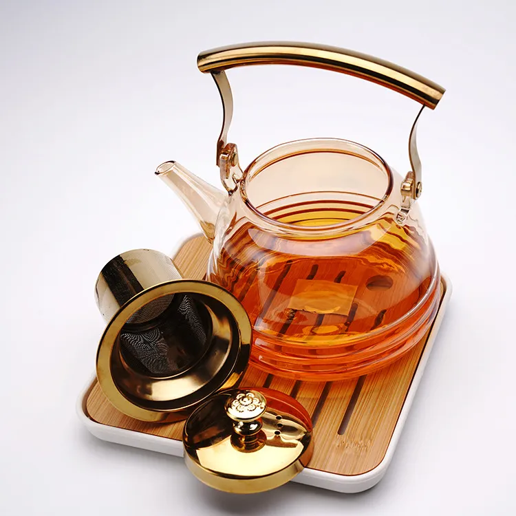 beautiful glass teapot