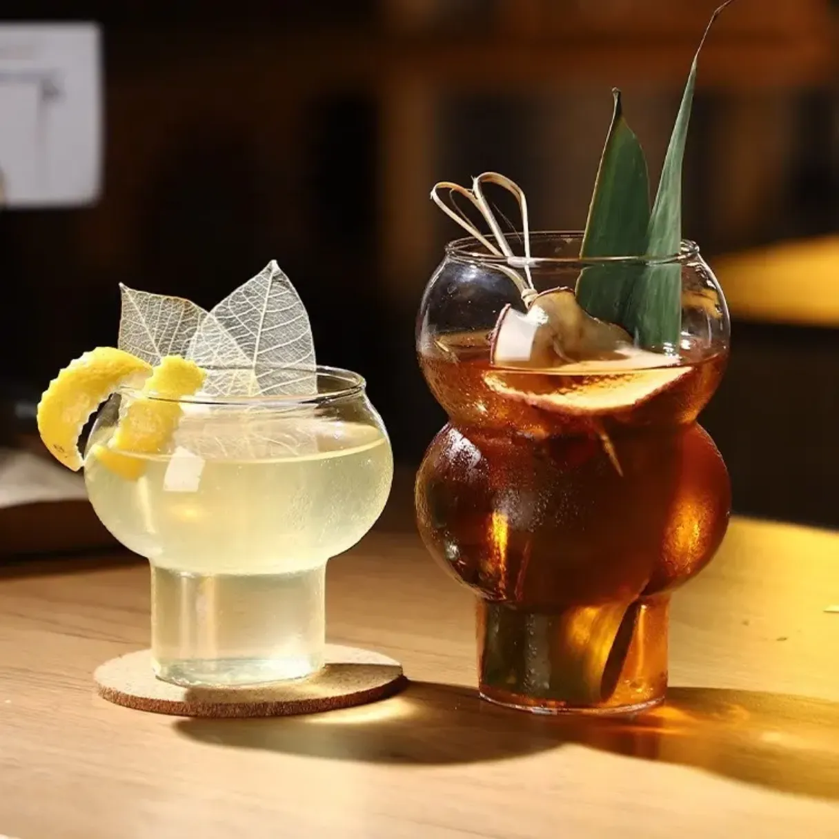 280ML/530ML COFFEE MUG COLD WATER CUP ICE MUG BOROSILICATE GLASS