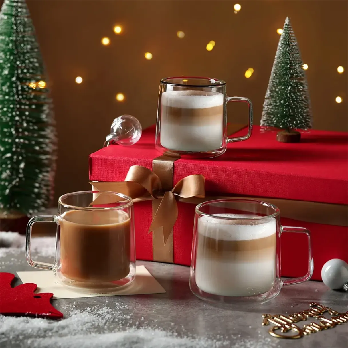 450ml Double Wall Glass Coffee Mug - Shijiazhuang Maixin