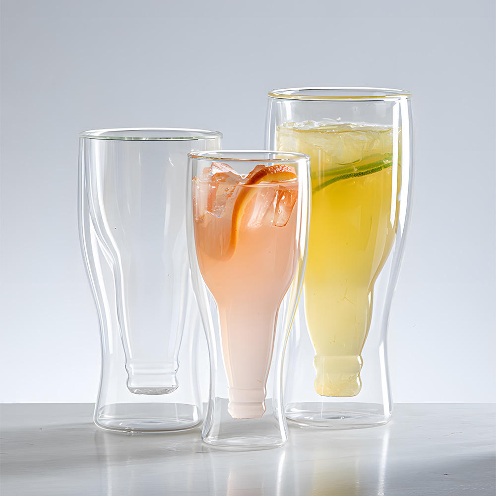 Double Wall Beer Mug With Lead-Free Clear Glass