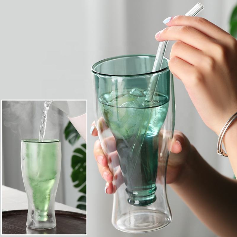 Double Wall Beer Mug With Lead-Free Clear Glass