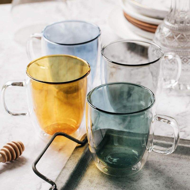 Double Wall Insulation in a Glass Mug Cup