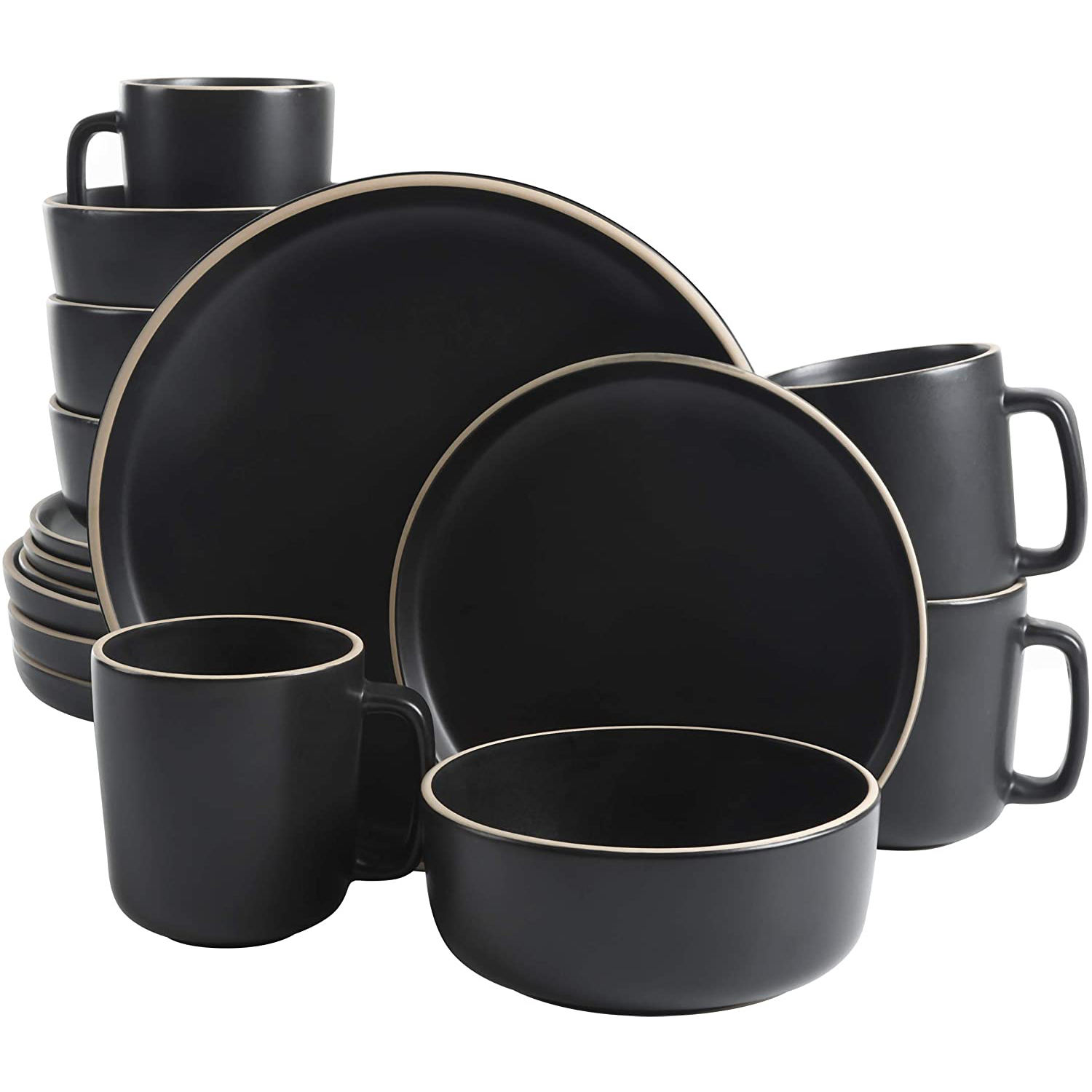 Durability of a High-Quality Black Ceramic Dish Set
