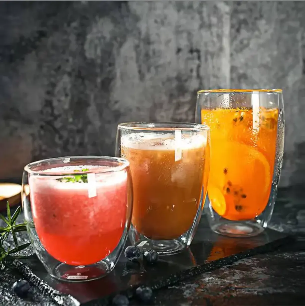 Borosilicate Glass Mug Double-Wall Design Keeps Drinks Warm