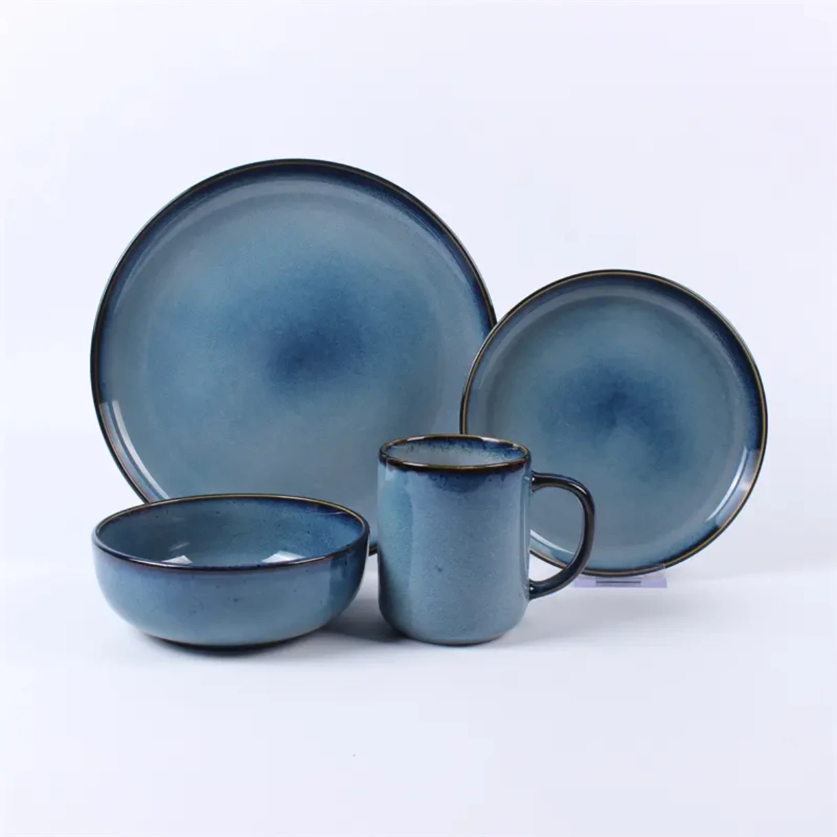 Reactive Dinnerware Colorful Glaze